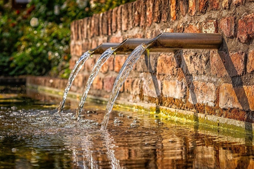 water flowing