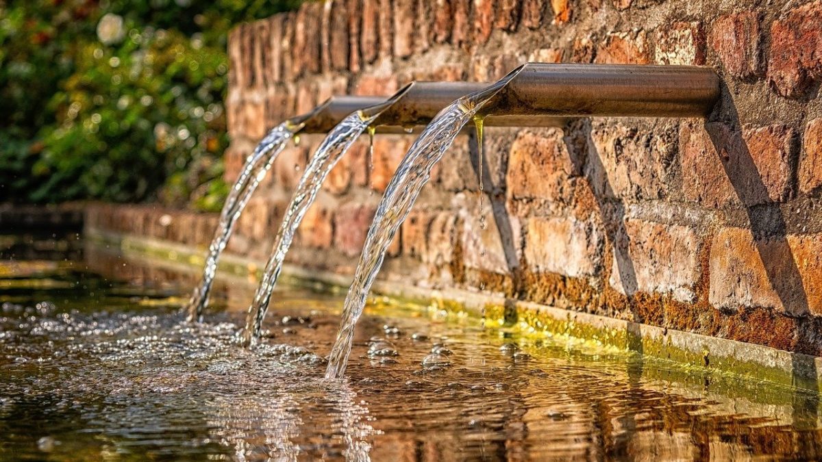 water flowing