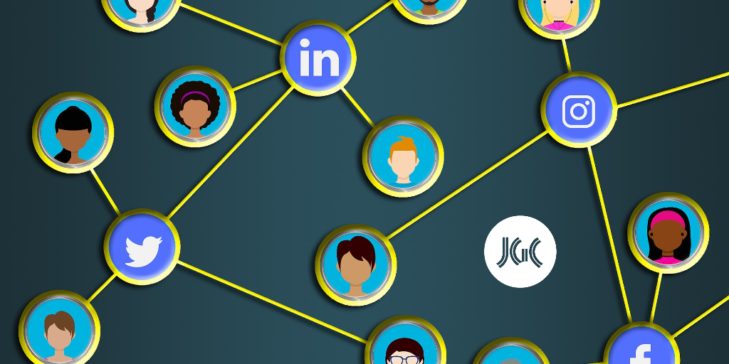 social media connected icons